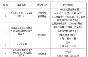 广州文化公园中秋灯会盛大开幕，不容错过的灯光盛宴！