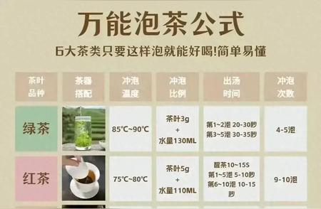 揭秘万能泡茶公式，轻松掌握泡茶技巧!